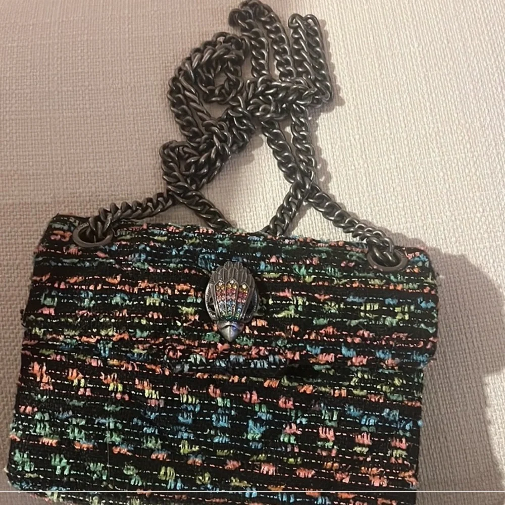 Kurt Geiger Mini Kensington Chain Rainbow Tweed‎